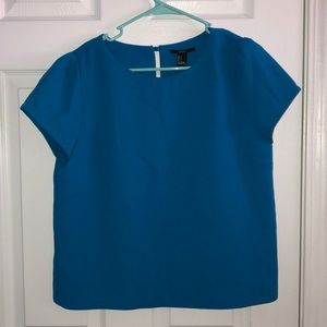 Blue Forever 21 Blouse